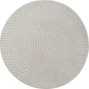 The Carpet - Elisa Tapis Salon Moderne Doux Motif Géométrique Gris pas cher