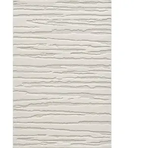 Tapis everest moderne effet haut-bas 3d - crème - 80 x 300 cm pas cher
