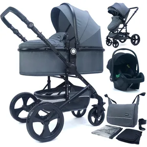 Poussette 3 en 1 Kalani i-Size gris oxford - PIXINIVendu parcdiscount