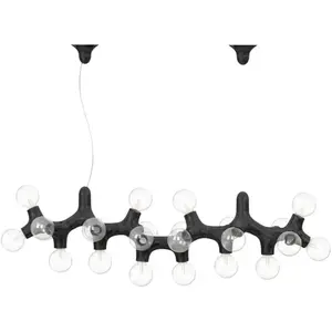 Next DNA Suspension à 24 sources lumineuses, E27, DNA-PL-LONG-24-SG, LONG-24