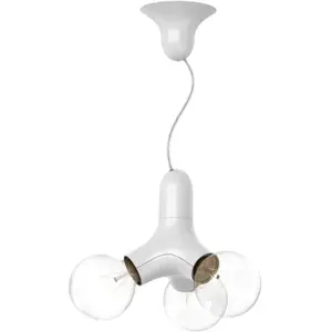 Next DNA Suspension à 3 sources lumineuses, E27, DNA-PL-SINGLE-3-WM, pas cher
