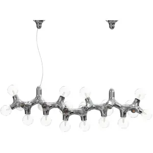 Next DNA Suspension à 24 sources lumineuses, E27, DNA-PL-LONG-24-CH, LONG-24
