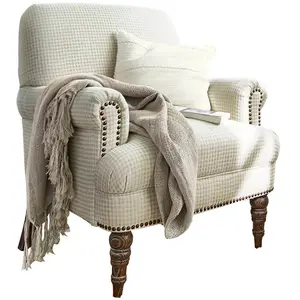 LOBERON Fauteuil Danvers, beige (77 x 73 x 90cm) pas cher