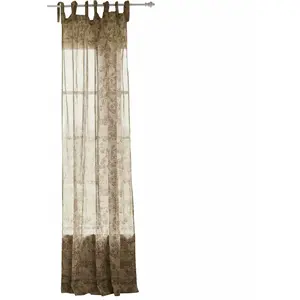 LOBERON Rideau Mirette, beige/gris (140 x 250cm) pas cher
