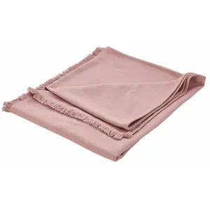 LOBERON Plaid Herepian, rose (130 x 170cm) pas cher