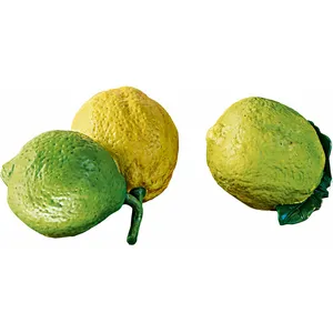 Comparateur de prix : LOBERON Lot de 2 citrons décoratifs Ginny, jaune (5.5 x 8 x 12cm)