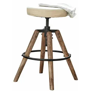 Comparateur de prix : LOBERON Tabouret Twist, blanc/marron (55cm)