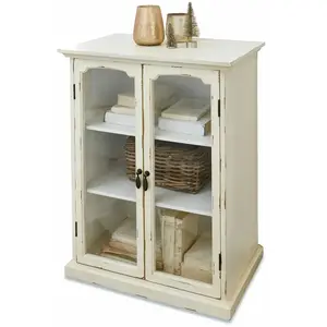 Loberon Commode Greve, blanc vieilli (39 x 61 x 78cm)
