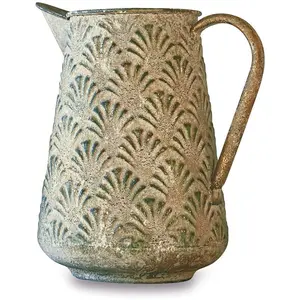 LOBERON Carafe décorative Iskele, gris (13 x 18 x 19cm) pas cher