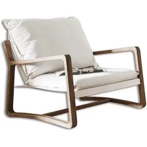 Comparateur de prix : LOBERON Fauteuil Jowna, crème/marron (95 x 76 x 67cm)