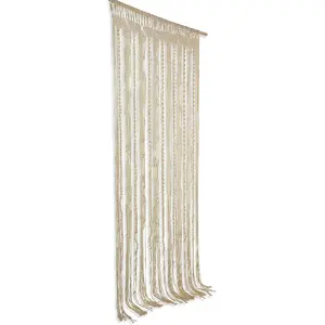 LOBERON Rideau Arjun, crème (140 x 250cm) pas cher