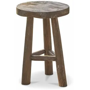 LOBERON Tabouret Oregon, marron (45cm) pas cher