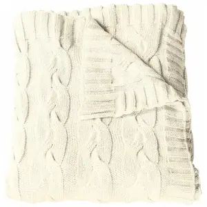 LOBERON Plaid Arnhem, beige (130 x 170cm)