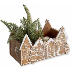 LOBERON Coupe Anyama, marron/blanc (25.5 x 13.5 x 14cm) pas cher