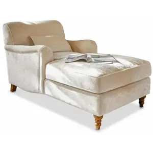 LOBERON Méridienne Isa, crème (150 x 86 x 81cm)Vendu parloberon