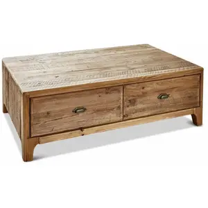 LOBERON Table basse Wittfield, marron (87 x 142 x 45cm)