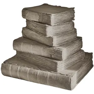 LOBERON Livres décoratifs Fjardo, gris vieilli (22 x 17 x 19.5cm)