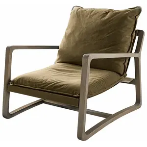 Comparateur de prix : LOBERON Fauteuil Jowna, vert/marron (95 x 76 x 67cm)