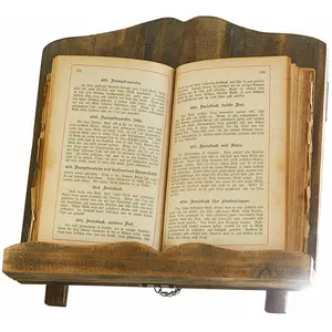 LOBERON Porte-livre Mags, Bois de sapin recyclé, H/L/P env. 30/32/7.5 cm - marron pas cher