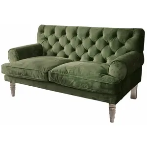Comparateur de prix : LOBERON Canapé Carme, vert (82 x 152 x 86cm)