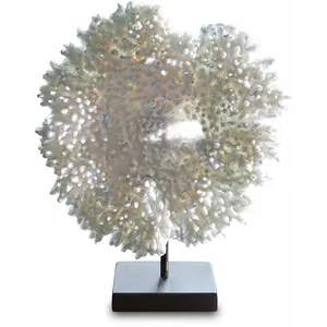 LOBERON Corail décoratif Condière, blanc/noir (11.5 x 23 x 28cm) pas cher