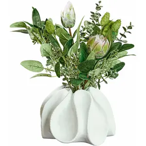 Comparateur de prix : LOBERON Vase décoratif Dollon, blanc vieilli (15cm)