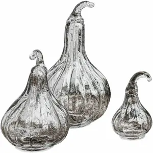 Comparateur de prix : LOBERON Lot de 3 courges Lacey, transparent (10 x 10 x 17cm)