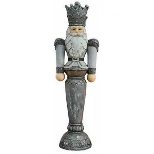 Comparateur de prix : LOBERON Figurine décorative Carter, gris vieilli (15 x 11 x 50cm)