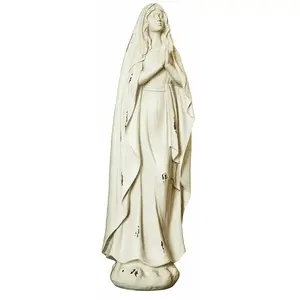 LOBERON Statuette Antiere, crème (13 x 10 x 41.5cm) pas cher