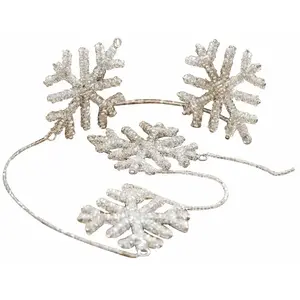 LOBERON Guirlande Snowflakes, argenté (7 x 110cm)
