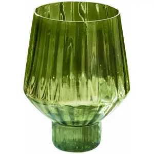 LOBERON Vase Moussie, vert (25cm) pas cher