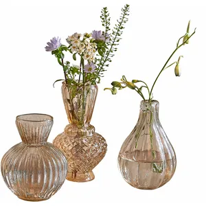 Comparateur de prix : LOBERON Lot de 3 vases Faunelle, rosé (13.5cm)