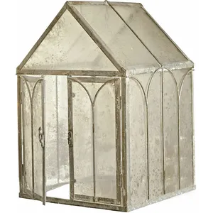 LOBERON Maison décorative Magor, gris vieilli (27 x 27 x 40.5cm)