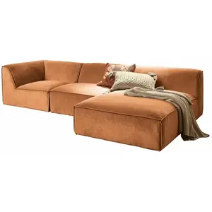 Comparateur de prix : LOBERON Canapé McLean, orange (156 x 276 x 66cm)