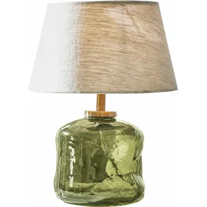 LOBERON Lampe à poser Rufino, vert/beige (28cm) pas cher
