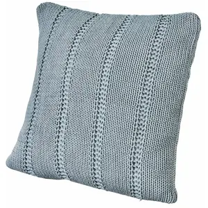 LOBERON Housse de coussin Lémeré, bleu-gris (40 x 40cm)
