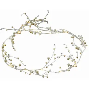 LOBERON Guirlande lumineuse Hailee, transparent (180cm) pas cher