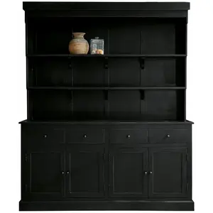 Comparateur de prix : LOBERON Buffet L' Escale, noir (43 x 178 x 213cm)