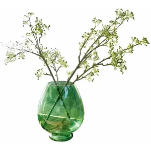 Comparateur de prix : LOBERON Vase Benedice, vert (21.5cm)