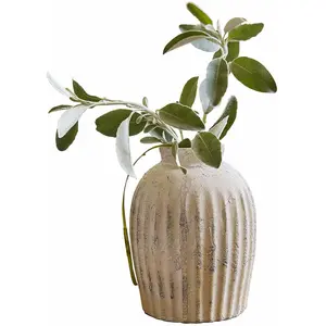 Comparateur de prix : LOBERON Vase Melissa, crème vieilli (21cm)