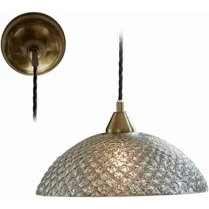 LOBERON Suspension Lawndale, argenté vieilli (20cm) pas cher