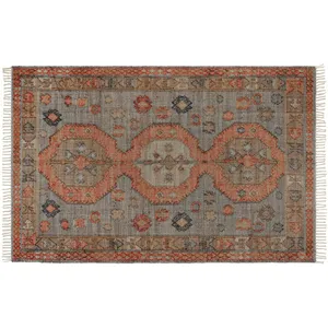 LOBERON Tapis Exeter, orange/bleu (300 x 200cm) pas cher