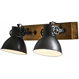 LOBERON Applique Périgné, noir/marron (18 x 51 x 19cm)