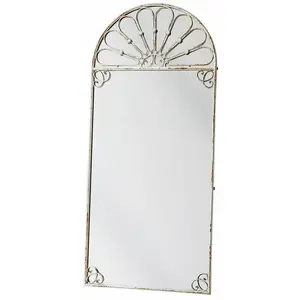 LOBERON Miroir Morpheus, blanc vieilli (3.5 x 83 x 181cm)