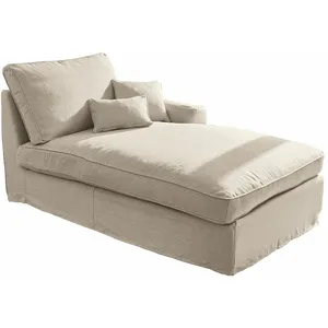 LOBERON Méridienne Seaford, beige (192 x 114 x 90cm) pas cher