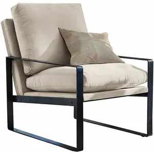 Comparateur de prix : LOBERON Fauteuil Ayodele, taupe/noir (76 x 68 x 79cm)