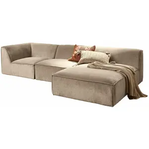 Comparateur de prix : LOBERON Canapé McLean, beige (156 x 276 x 66cm)