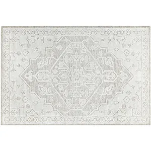 LOBERON Tapis Armidale, crème/gris (300 x 200cm) pas cher