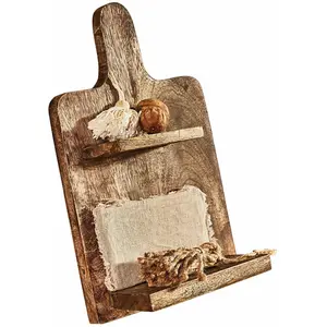 Loberon Étagère murale Novillard, marron (9.5 x 22 x 35cm) pas cher