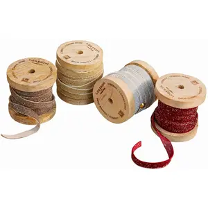 Comparateur de prix : LOBERON Lot de 4 bobines de ruban en velours Verlanne, multicolore (7cm)
